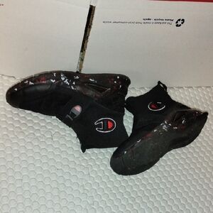 Champion Kids Black and Red Sneakers